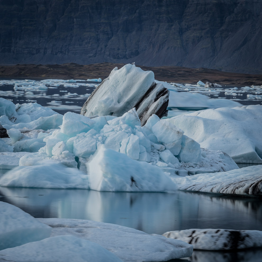 Lagune Jökulsarlon, Gletscher